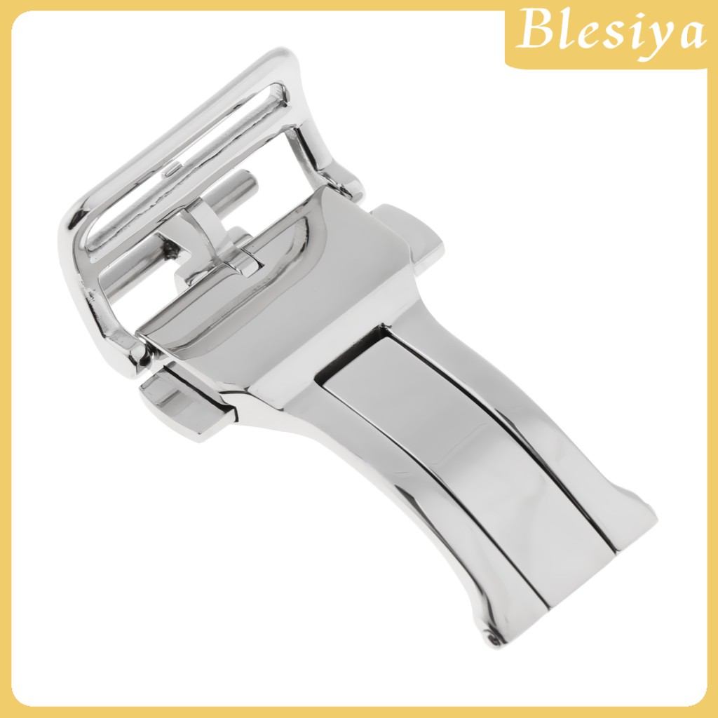 (Hàng Mới Về) Dây Đồng Hồ Đeo Tay Bằng Thép Không Gỉ Khóa Bướm