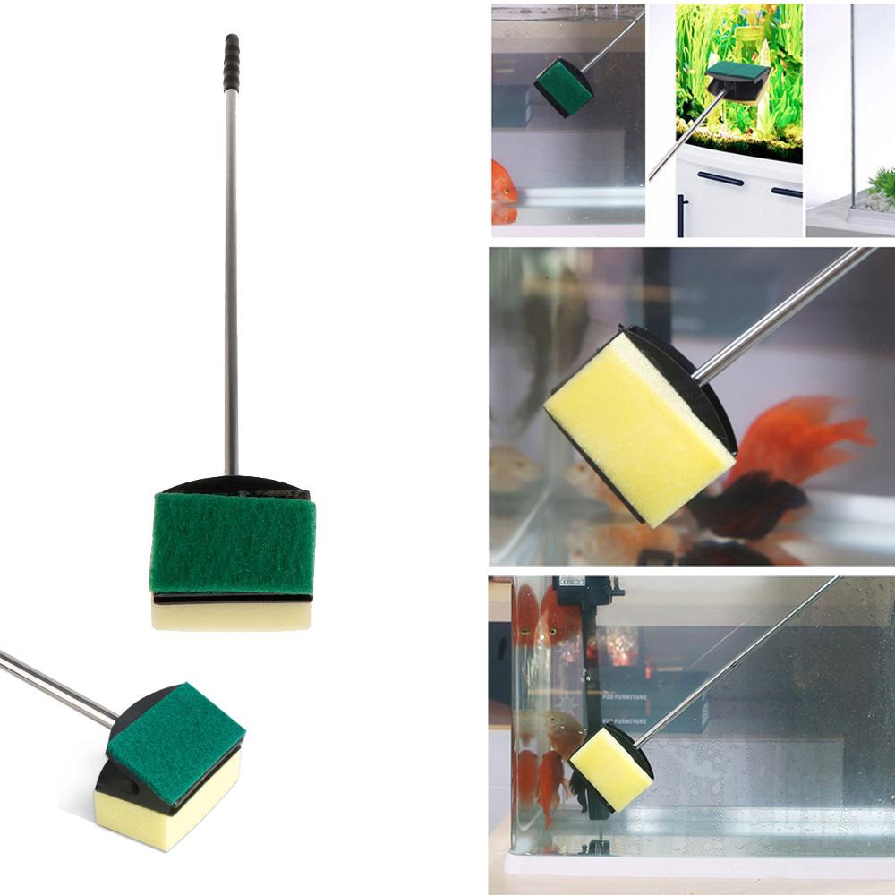 YIYU Cọ Xốp Hai Mặt Cán Dài Vệ Sinh Bể Cá / Cửa Sổ TYLER1
