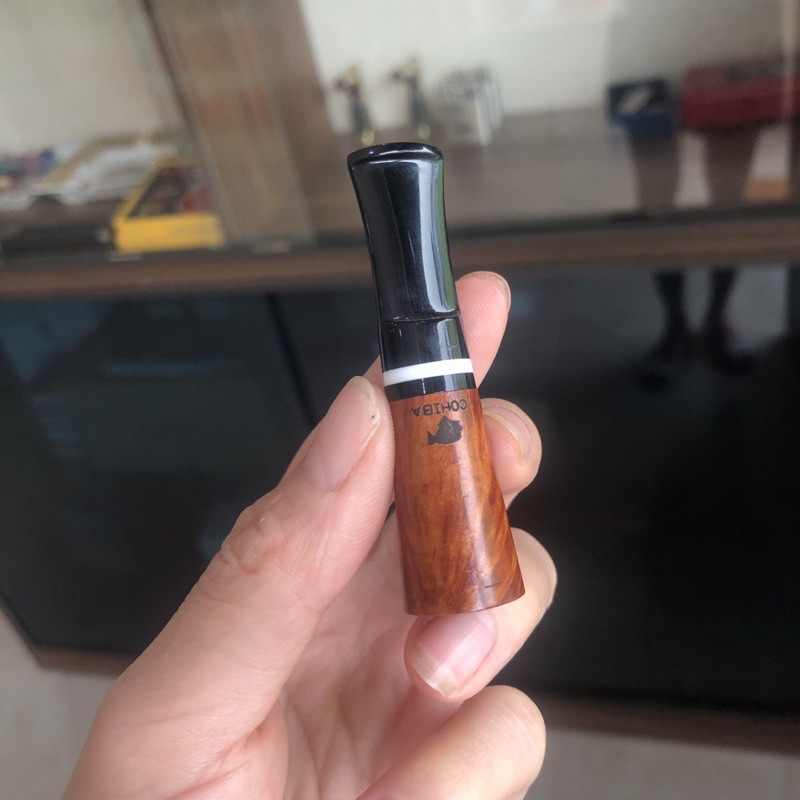 Bắt tóp ci.gar chính hãng Cohiba gỗ thạch lam size mini short