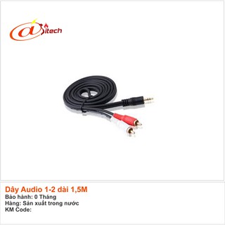 Dây dắc audio 1 dắc 3.5mm ra 2 hoa sen