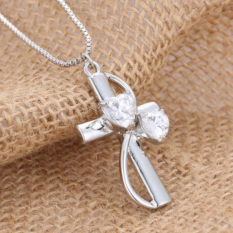 Dây Chuyền Mạ Bạc 925 Mặt Hình Trái Tim Cho Nữ