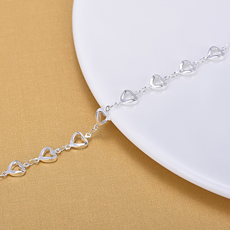 Bộ lắc tay chân trái tim thời trang nữ xinh xắn - LTC35