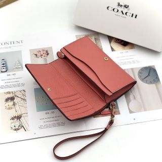 Ví Coach Signature cầm tay Da thật Authentic
