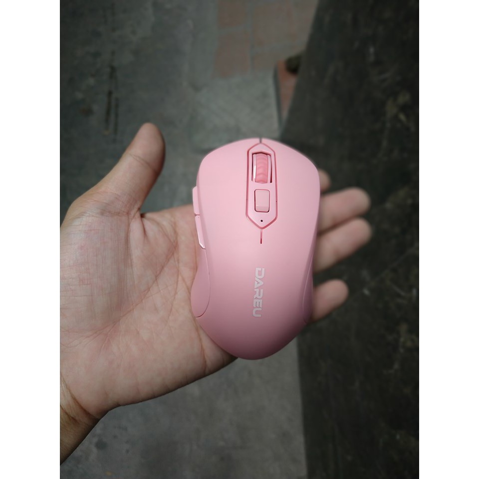 [Mã ELFLASH2 hoàn 10K xu đơn 20K] Chuột không dây DareU LM115G Pink BH 2 năm chính | WebRaoVat - webraovat.net.vn