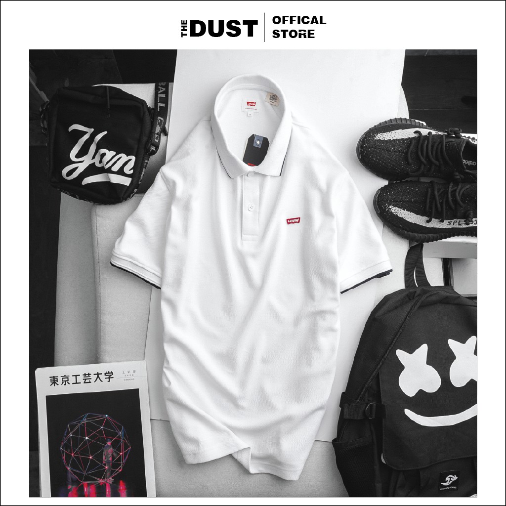 Áo thun polo nam cổ bẻ phối viền LV trơn basic, vải cotton cá sâu, form slim fit, trẻ trung, lịch lãm - THE DUST | BigBuy360 - bigbuy360.vn