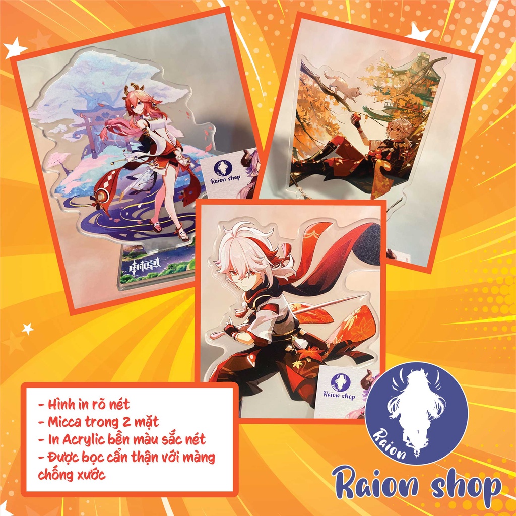 Mô Hình Standee Acrylic Mica Anime Game Genshin Impact