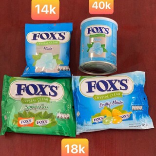 kẹo fox's bạc hà,trái cây