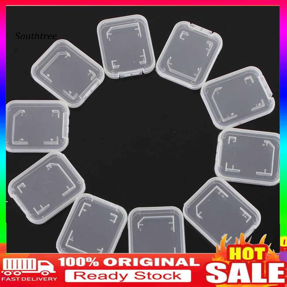 Set 10 hộp đựng thẻ nhớ Sd Sdhc trong suốt
