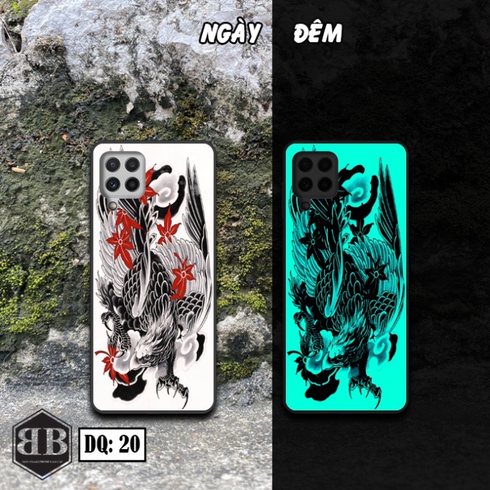 Ốp lưng kính Dạ Quang Samsung Galaxy A22 4G phát sáng trong đêm chống xước tốt