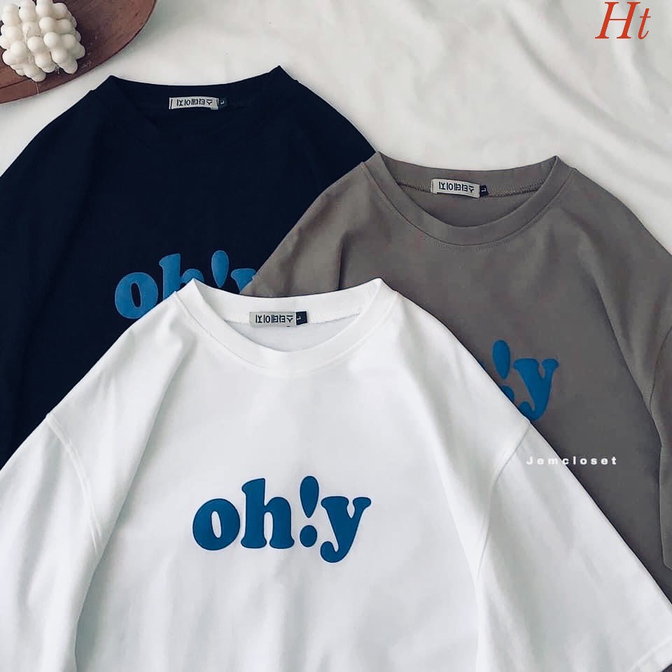 Áo phông Oh!Áo Phông Ulzzang Nữ Ngắn Tay Dễ ThươngChất Liệu Su Cotton Mịn Mát, Mềm Mại Khôn