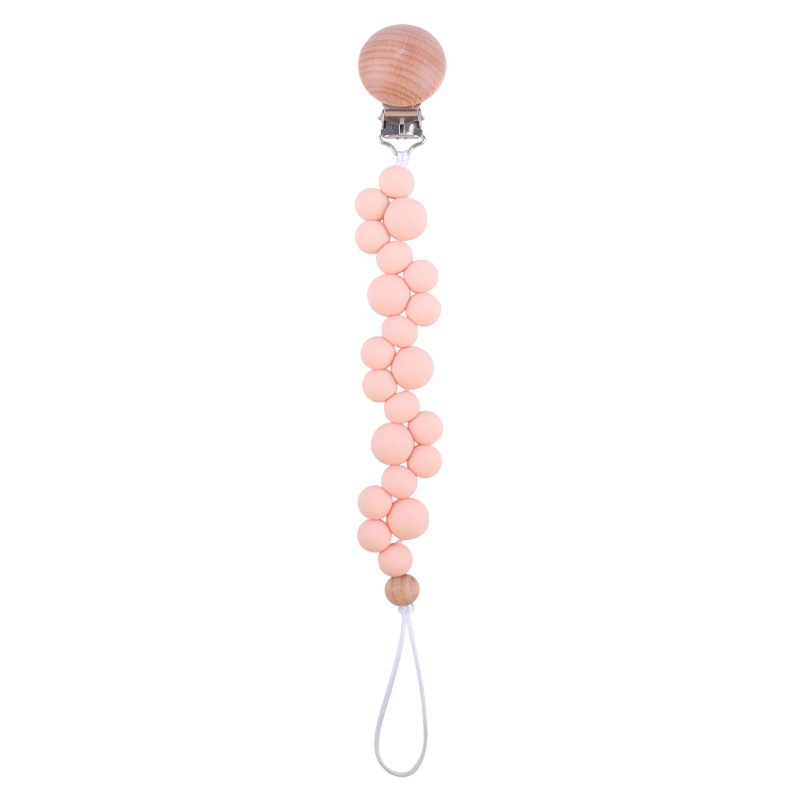 Giá Đỡ Núm Vú Giả Dạng Chuỗi Hạt Bằng Silicone DIY Dành Cho Trẻ Em