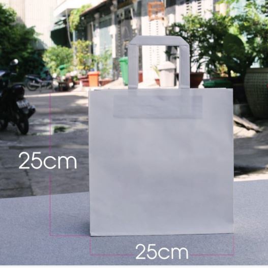 Túi giấy (mẫu 2) đưng quần áo size 25x25x13 cm