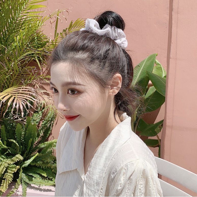 📛 RẺ VÔ ĐỊCH 📛 Dây buộc tóc scrunchies họa tiết sao hot trend phong cách hàn quốc