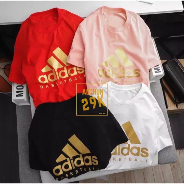 ALBUM 1121 - ÁO THUN UNISEX LOGO GOLD NHIỀU MÀU
