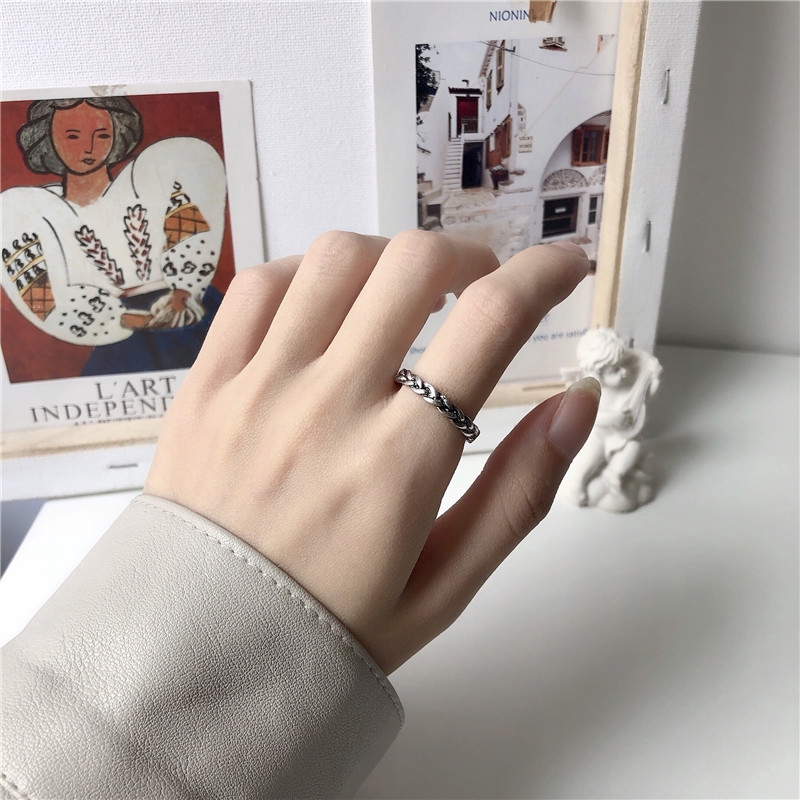 Nhẫn Đeo Tay Kim Loại Phong Cách Retro Cho Nữ