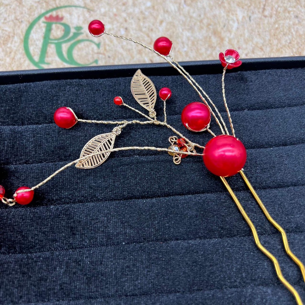 Trâm cài tóc cô dâu áo dài đơn giản Trend 8-2022 Giangpkc  Phụ kiện cưới Giang