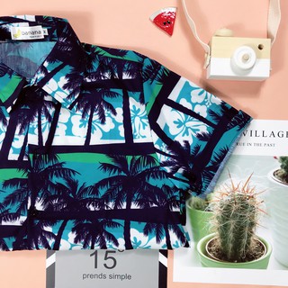 [Yeah1Shop]- Áo sơ mi trái cây dừa/ cây dừa (M, L, XL) (SMHH)