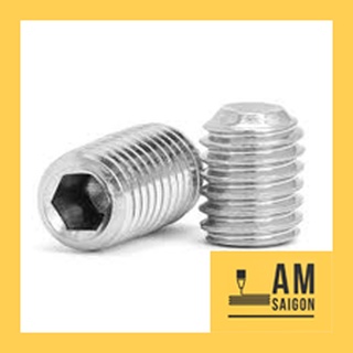 Ốc lục giác chìm inox ( lục giác không đầu, vít trí ) đủ size.