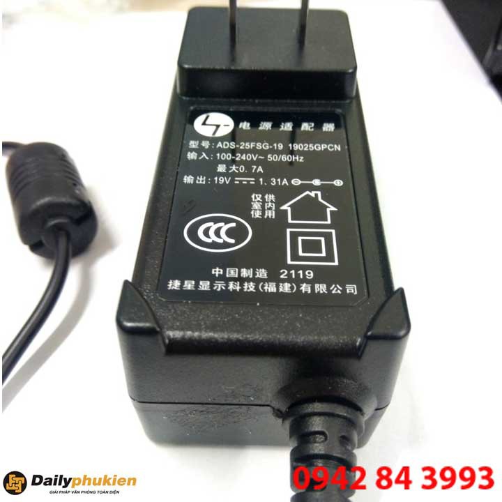 SIÊU RẺ_ Dây nguồn màn hình máy tính AOC 19v 1.31a