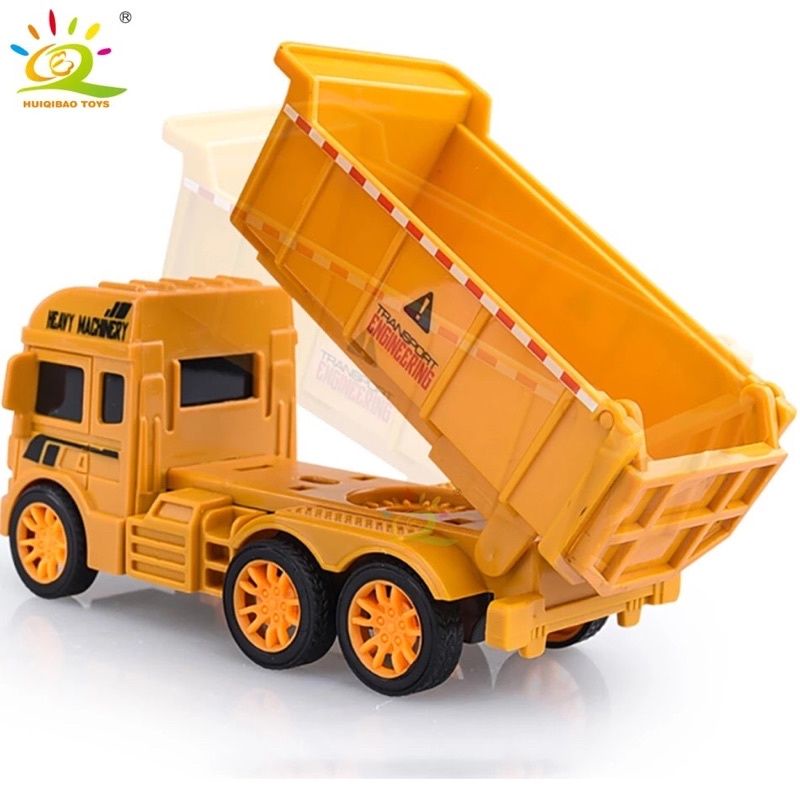 Set 4 xe ô tô ( xe công trình) chạy đà cho bé
