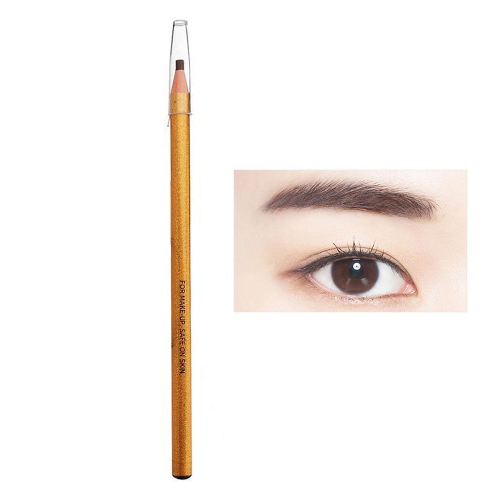 [Hàng mới về] Bút kẻ lông mày trang điểm lâu trôi tay cầm bằng gỗ cỡ 18cm tiện dụng