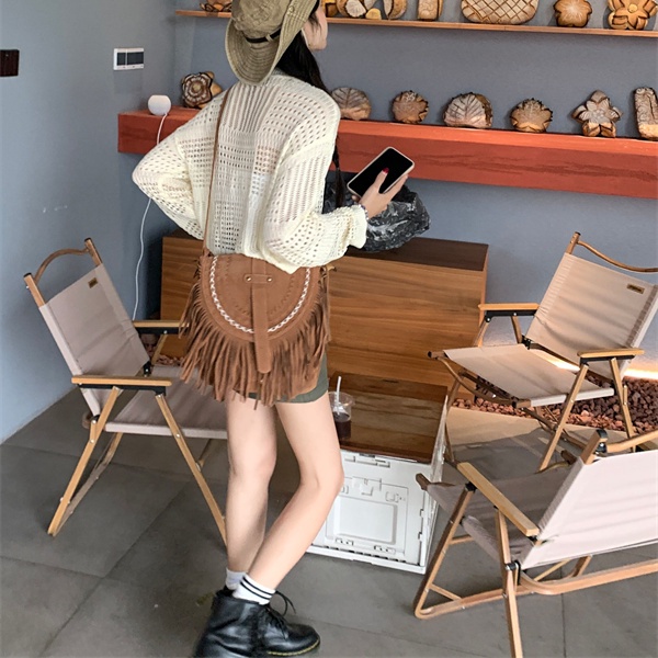 Áo sweater PERTY dệt kim mỏng chống nắng thời trang mùa hè Hàn Quốc cho nữ