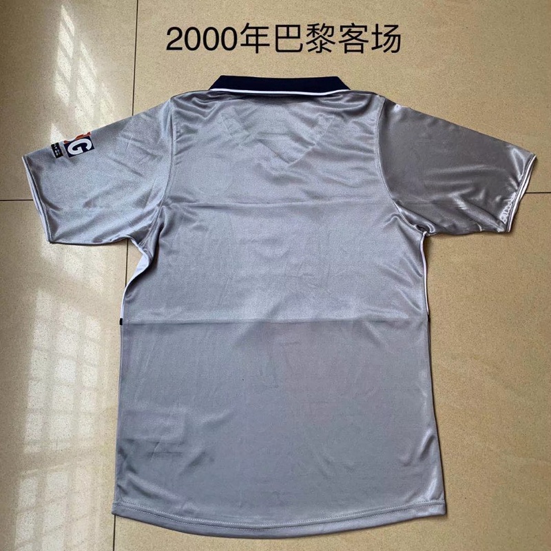 2000 Paris đi bộ áo ngắn tay kiểu retro jersey giản dị
