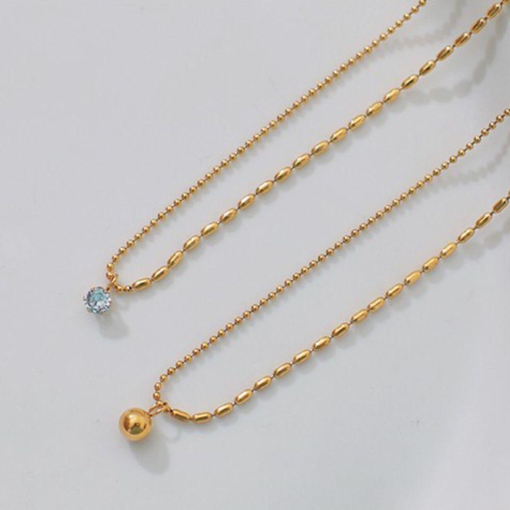 Vòng cổ Mặt Vuông Màu Xanh Lá Cây Đơn Giản Cho Nữ MXMUSTY|Vòng cổ Thời Trang Xinh Xắn Cho Nữ