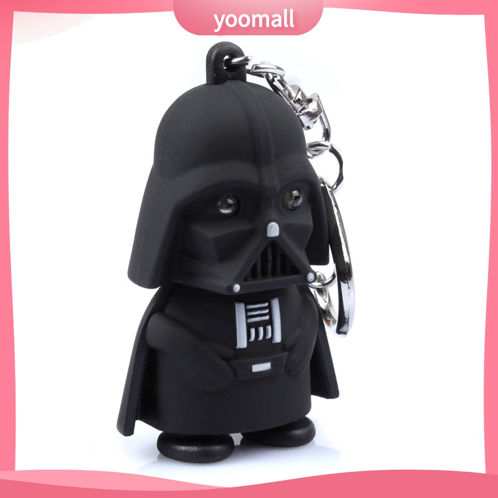 Móc khóa hình nhân vật Darth Vader phim Star Wars có đèn LED phát sáng mới lạ