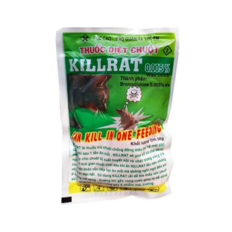1 GÓI THUỐC DIỆT CHUỘT KILLRAT HIỆU QUẢ, AN TOÀN