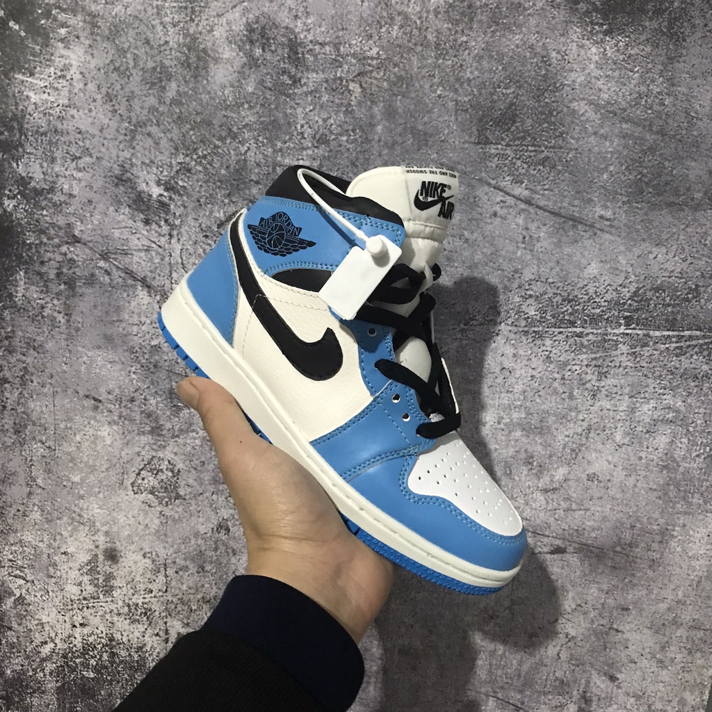 Giày JD1 high JORDAN 1 CAO CỔ các màu ĐEN XANH XÁM CAM hot trend nam nữ