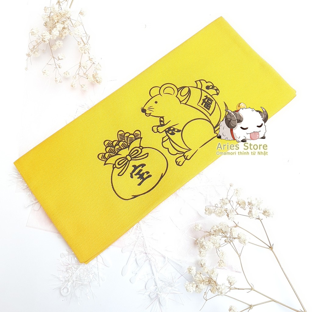 Omamori Cầu tiền tài ( Ví tiền) - Yamadajinja, Nagoya, Nhật Bản, Hàng thật