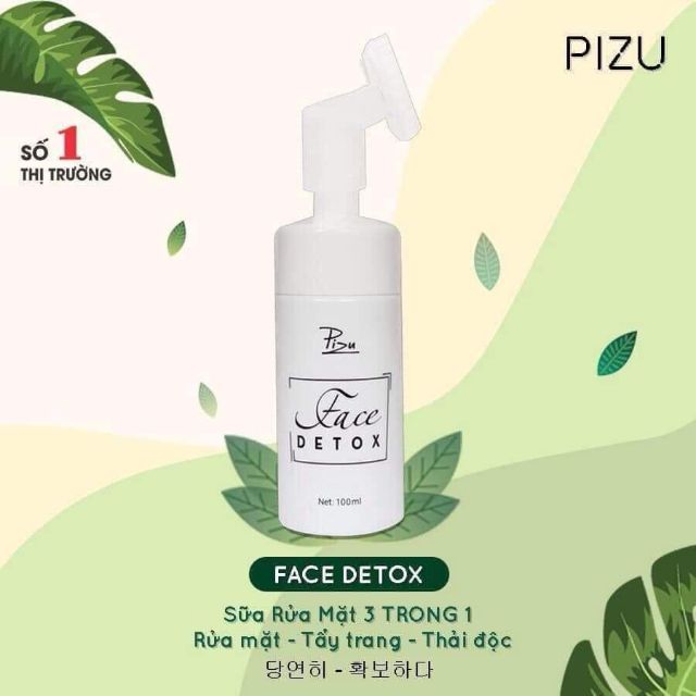 {TẶNG BĂNG ĐÔ} [FACE_DETOX_PIZU]  (TRUYỀN TRẮNG-KHÔI PHỤC TẾ BÀO)