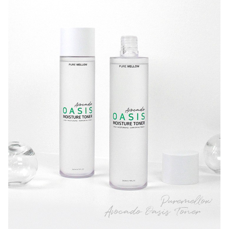 PURE MELLOW Toner chiết xuất bơ nguyên chất dưỡng ẩm da 260ml