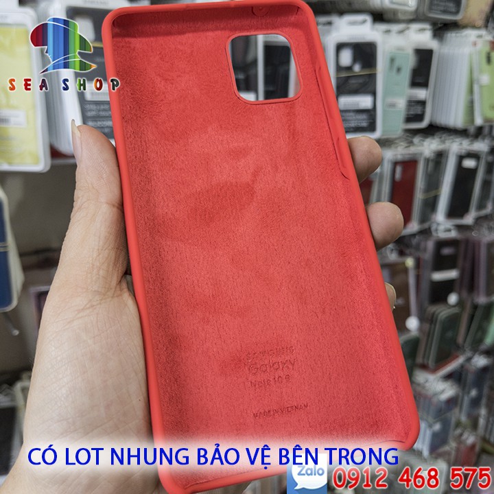 Ốp lưng chống bẩn Samsung Galaxy Note 10 Lite SM-N770 -Nhựa dẻo -Bên trong có lớp nhung bảo vệ -Kính cường lực full màn