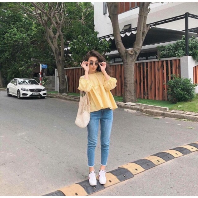 Jeans Bag tua ống Paige denimm