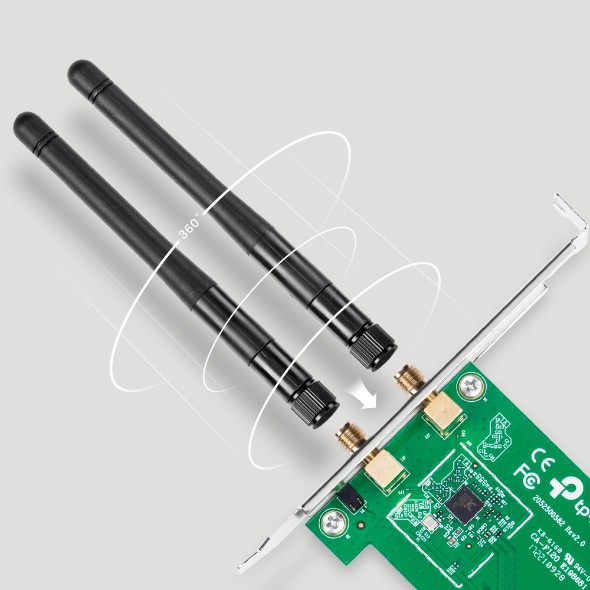 Card mạng WIFI TP-Link PCIEx 1X TL-WN881ND (300Mbps – 2 Angten) | BigBuy360 - bigbuy360.vn
