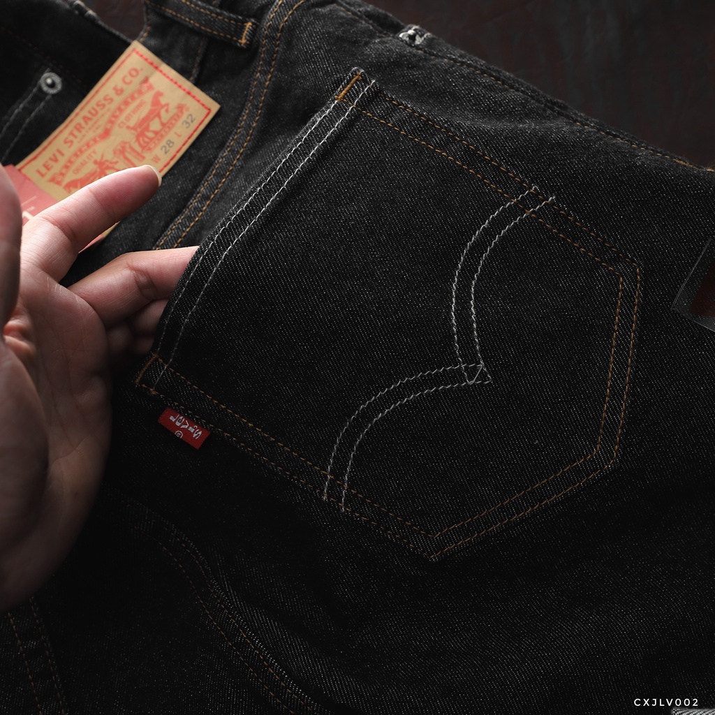 Quần jean dài nam VNXK Levi, chất jean chính phẩm, dày dặn, form slim fit LV002