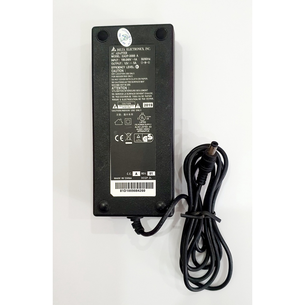 Adapter 12V 5A cho camera , nguồn màn hình, đầu ghi...