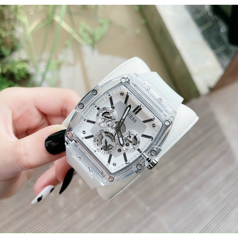 Đồng hồ nam nữ Guess Crystal Accented