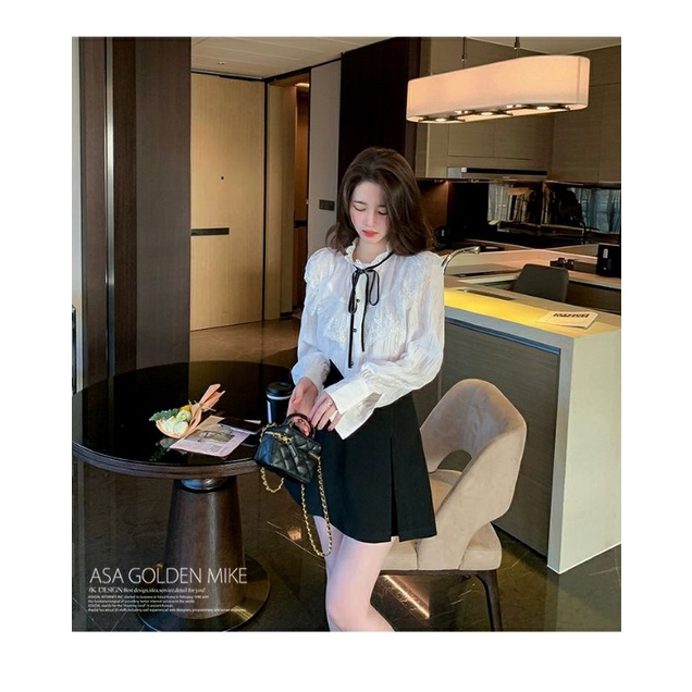 ÁO SƠ MI PHỐI REN BÈO