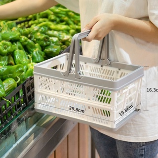 Giỏ xách nhựa đa năng gấp gọn đựng đồ tiện dụng