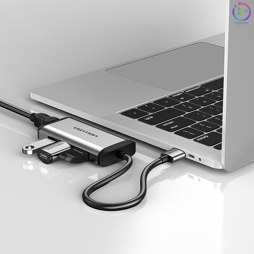 Giắc chuyển 4 trong 1 cổng USB HUB + RJ45 cho Laptop