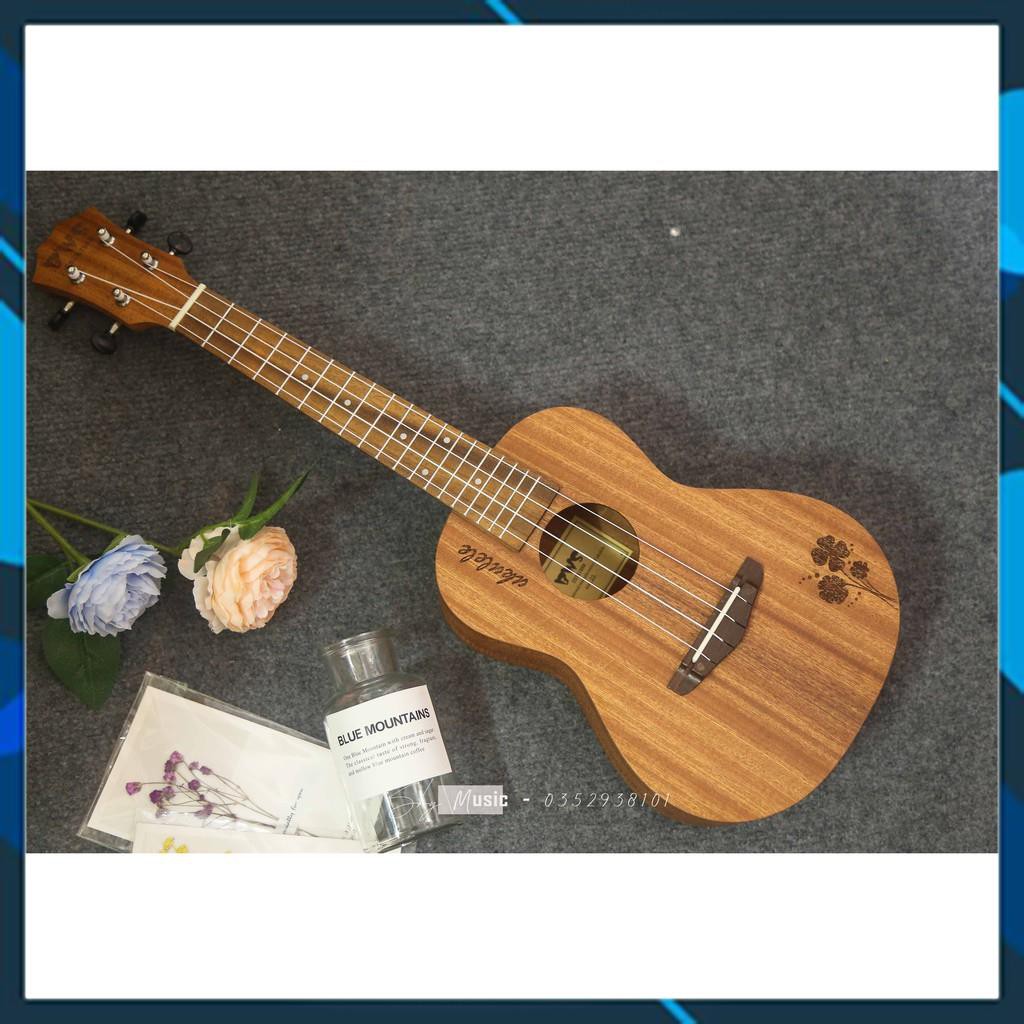 [RẺ VÔ ĐỊCH] Đàn Ukulele Concert BWS 23inch Cỏ Bốn Lá Siêu Đẹp Âm Cực Vang (Tặng Full phụ kiện)