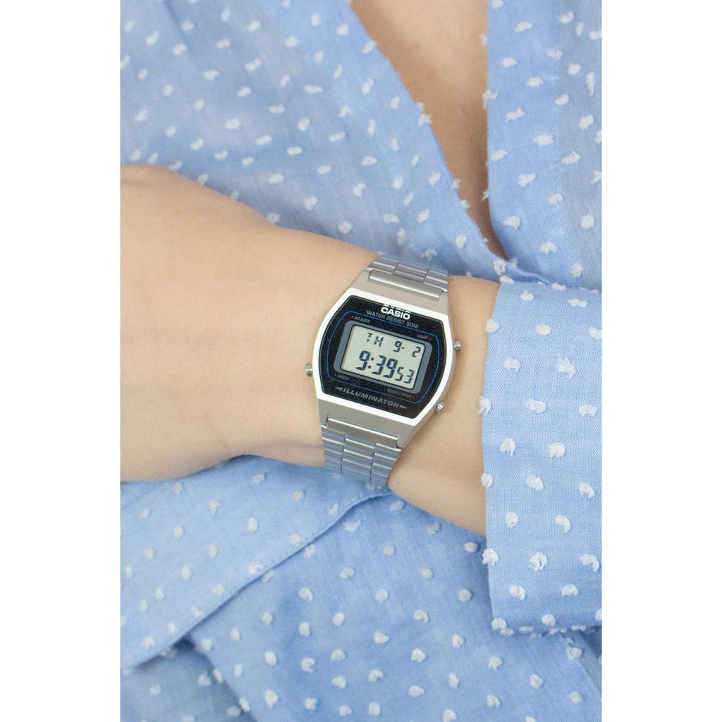 Đồng hồ unisex Casio B640WD-1A dây thép không gỉ, chống nước 50m, hàng chính hãng