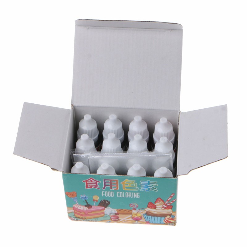 Bộ 12 lọ màu thực phẩm từ nhiên dùng làm bánh ngọt/ nướng bánh/ trang trí thực phẩm thủ công DIY