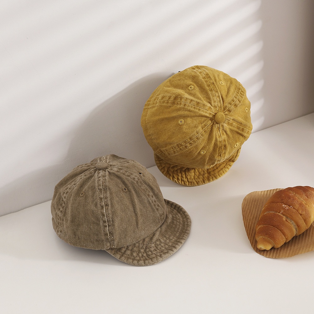 Mũ Lưỡi Trai Vành Mềm Mại Phong Cách Retro Nhật Bản Cho Bé