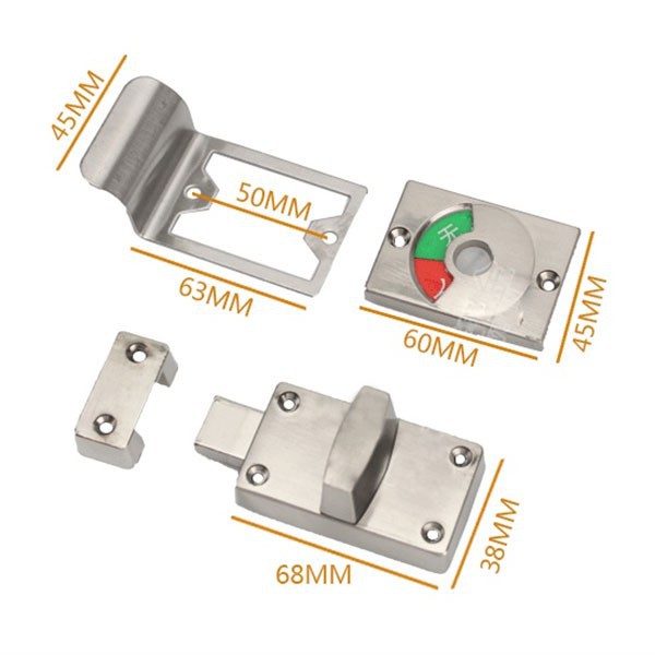 Khóa chốt cài ngang Inox - Khóa chốt cài ngang Inox