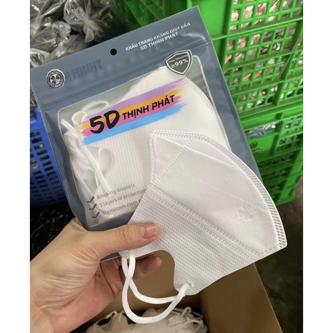 Thùng 200 Cái Khẩu Trang 5D Mask Thịnh Phát