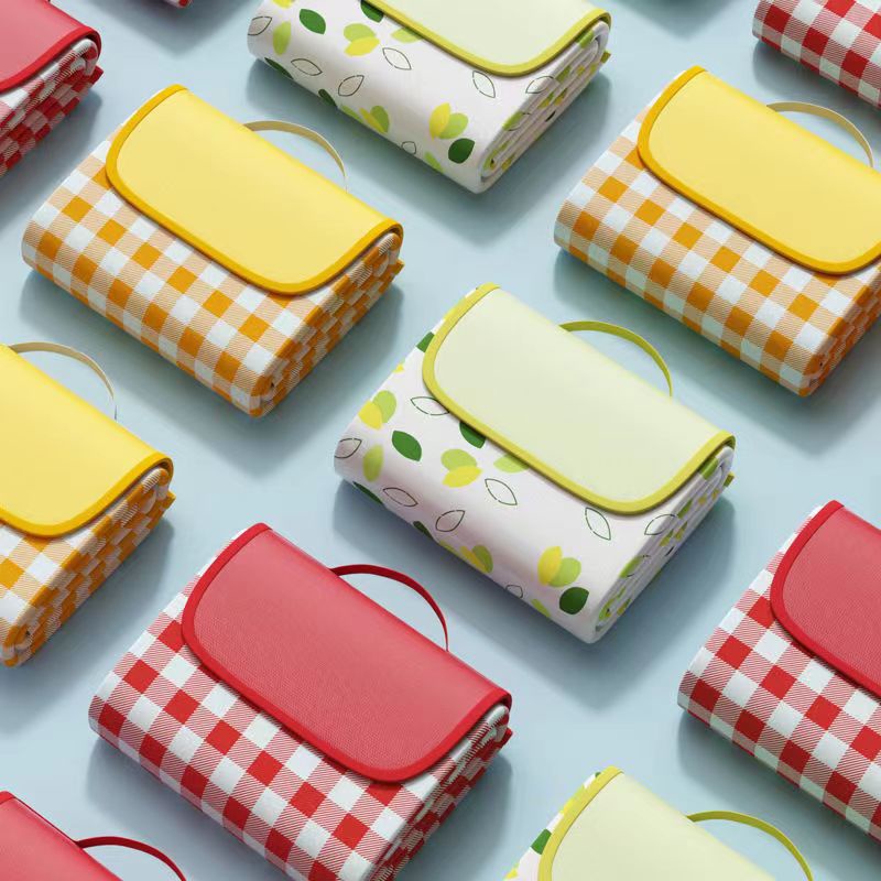 Bạt/Thảm Trải Cắm Trại Đi Phượt, Picnic Vải Oxford Chống Thấm Chống Dính,Gấp Gọn Có Quai Xách Cao Cấp Sử Không Dễ Nhăn